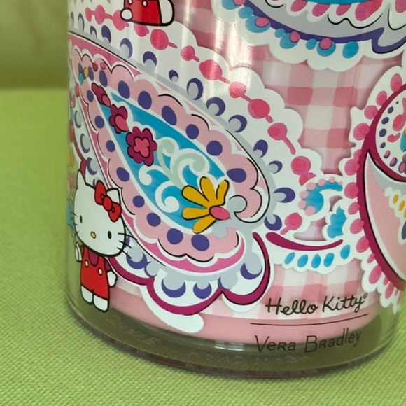 VERA BRADLEY HELLO KITTY DOUBLE WALL TUMBLER W/STRAW:NWT HELLO KITTY PAISLEY - Picture 10 of 15